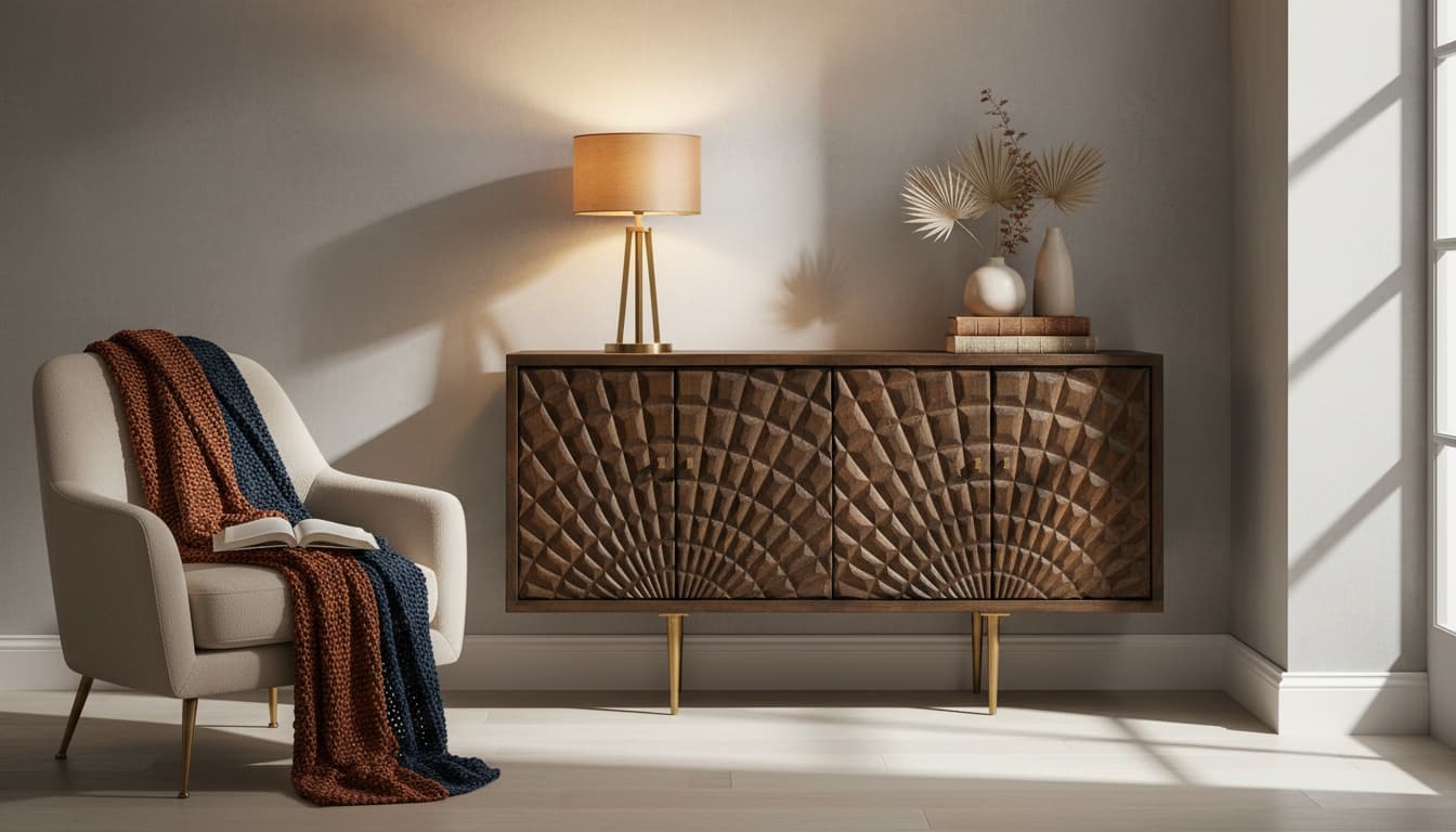 Porto 4 Door Mango Wood Sideboard