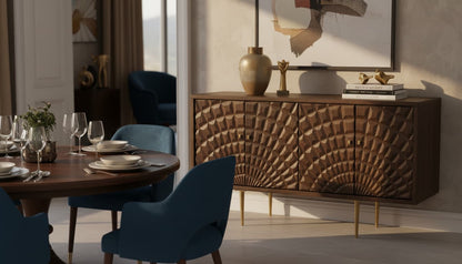 Porto 4 Door Mango Wood Sideboard