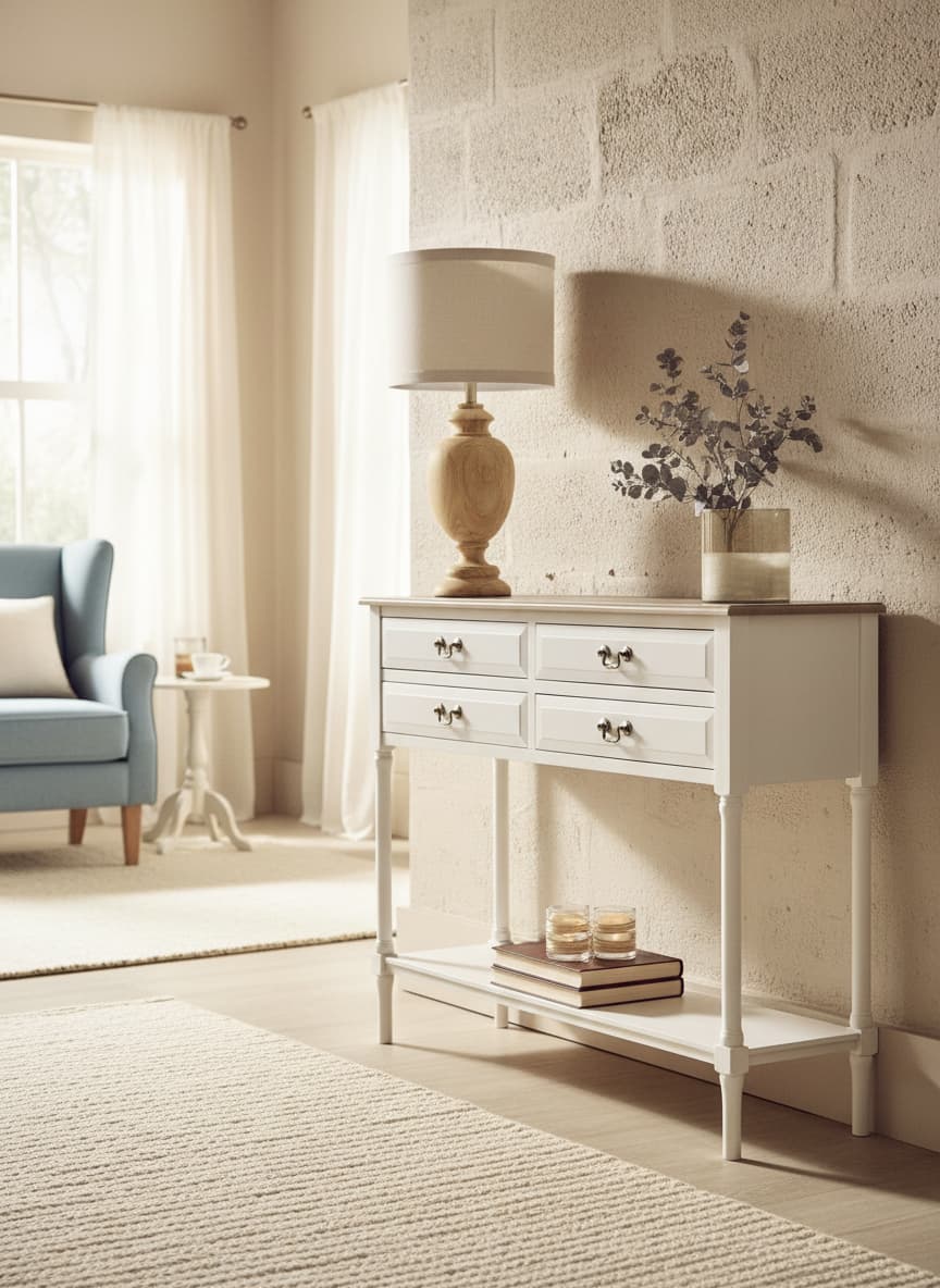 Heirloom 4 Drawer Console Table