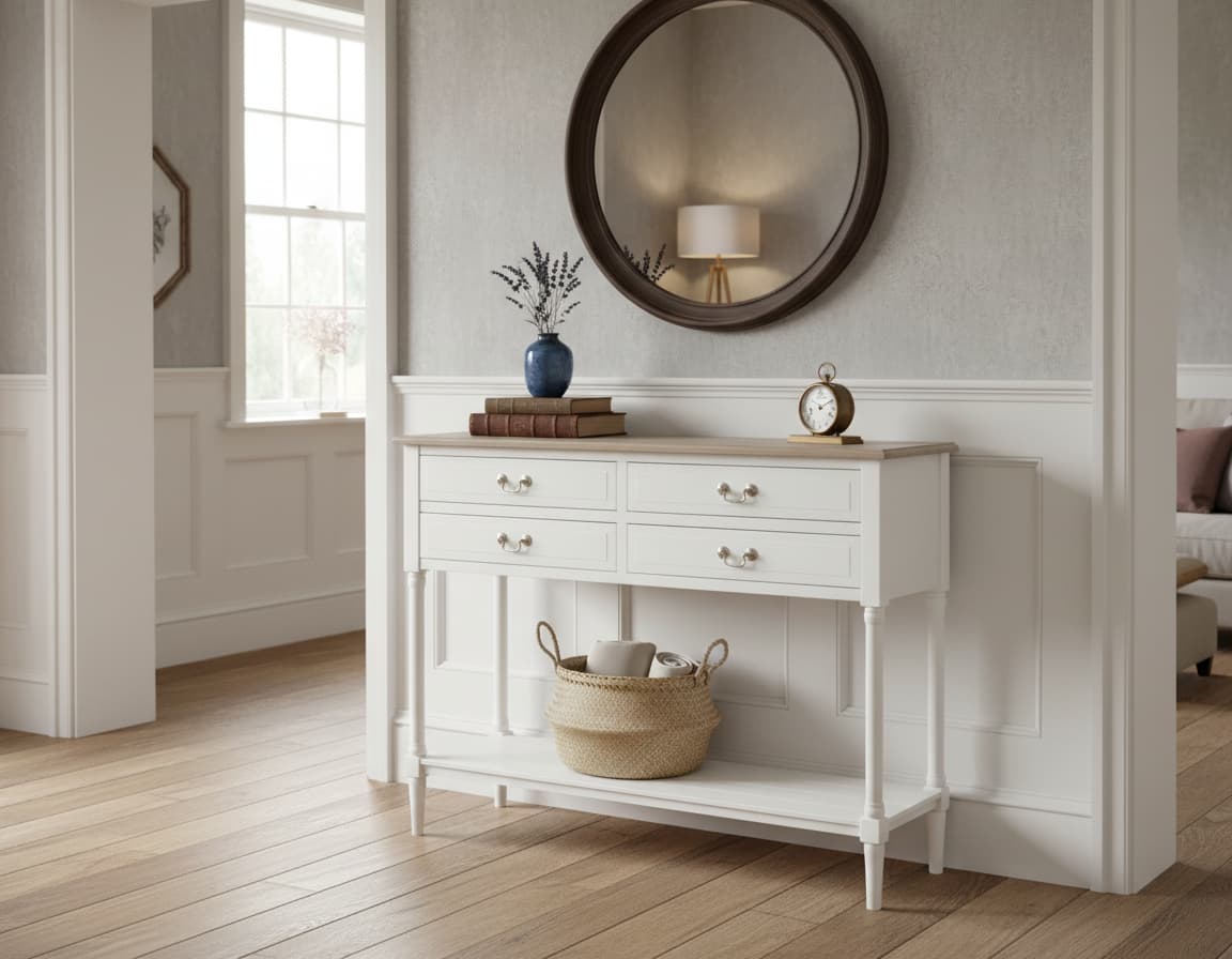 Heirloom 4 Drawer Console Table