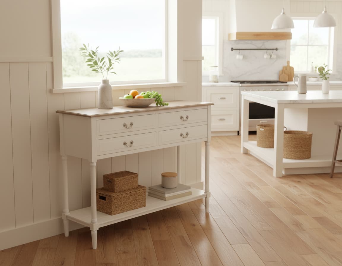 Heirloom 4 Drawer Console Table