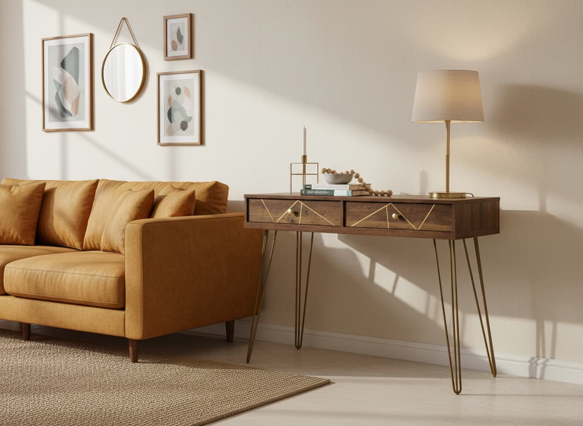 Fleur Console Table with 2 Drawers