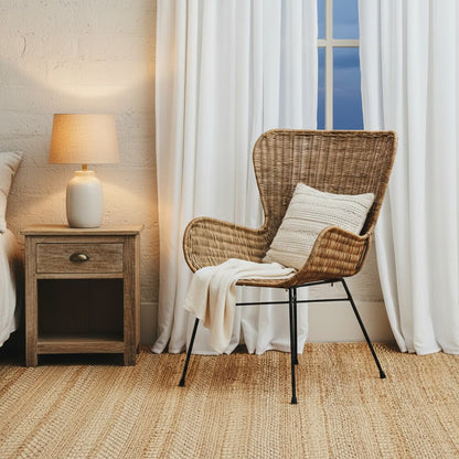 Celebes Curved Design Natural Rattan Chair