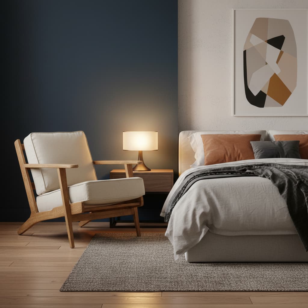 Troy Natural Linen And Oak Armchair