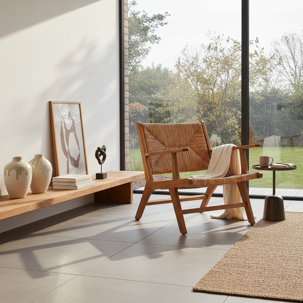 Java Natural Rattan Armchair
