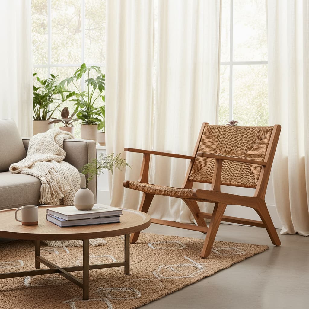 Java Natural Rattan Armchair