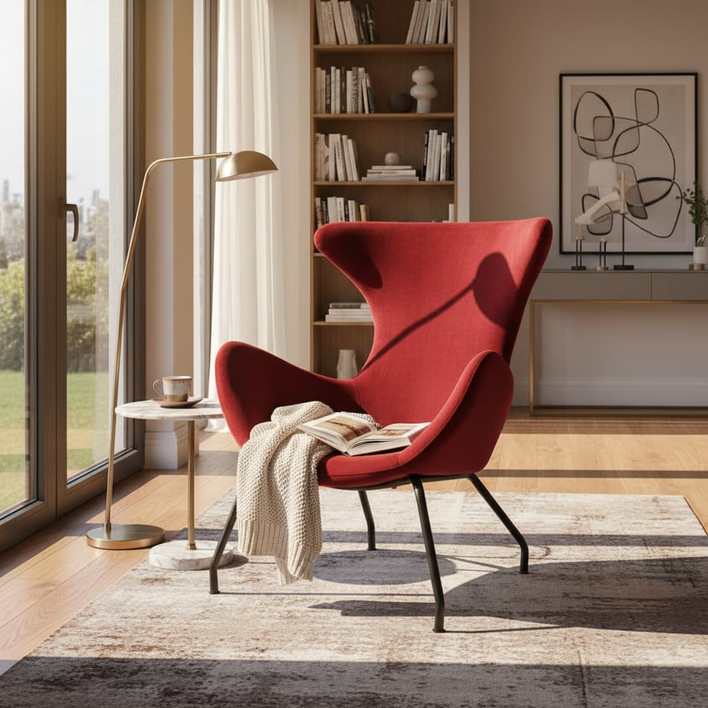 Crimson Red Chair