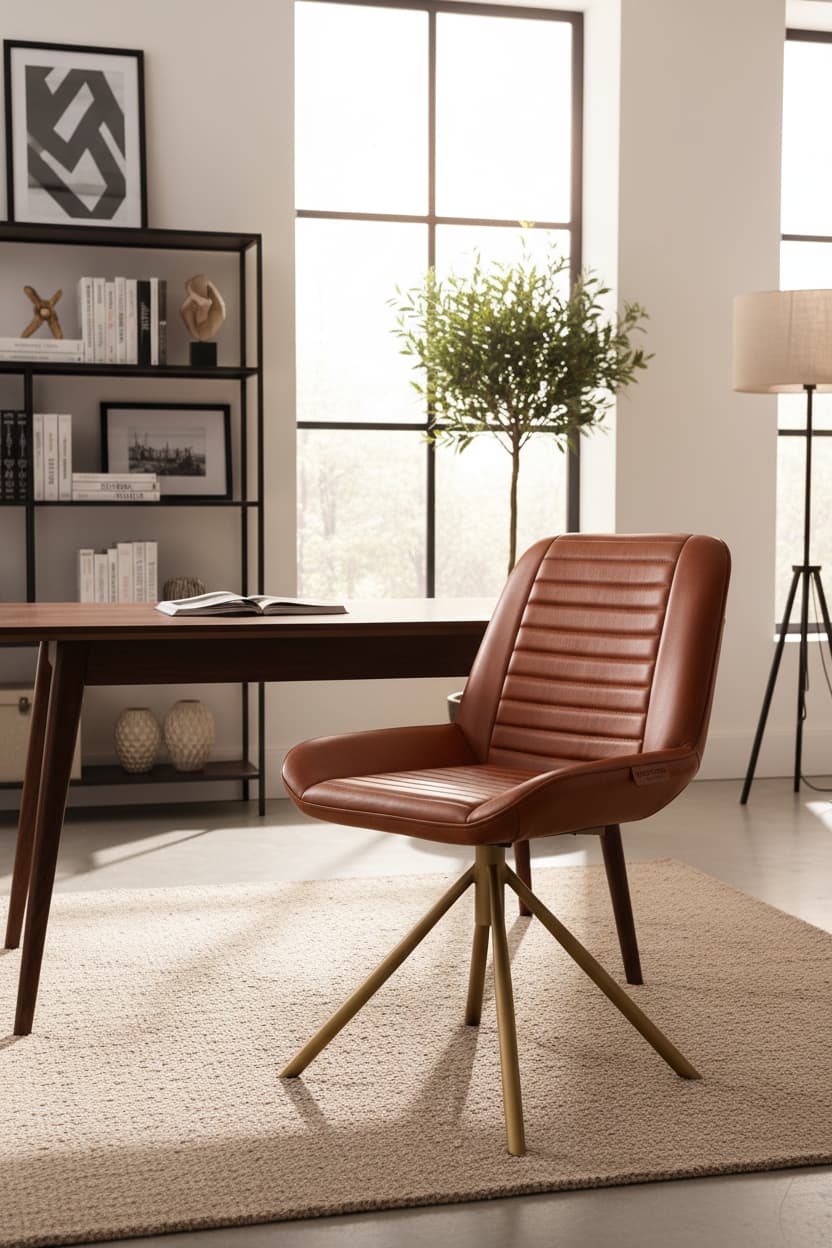 Dakota Tan Leather Chair