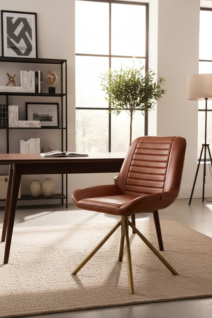 Dakota Tan Leather Chair
