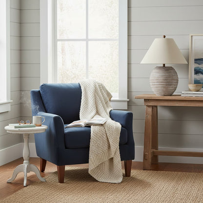 Saturn Table Lamp With Linen Shade