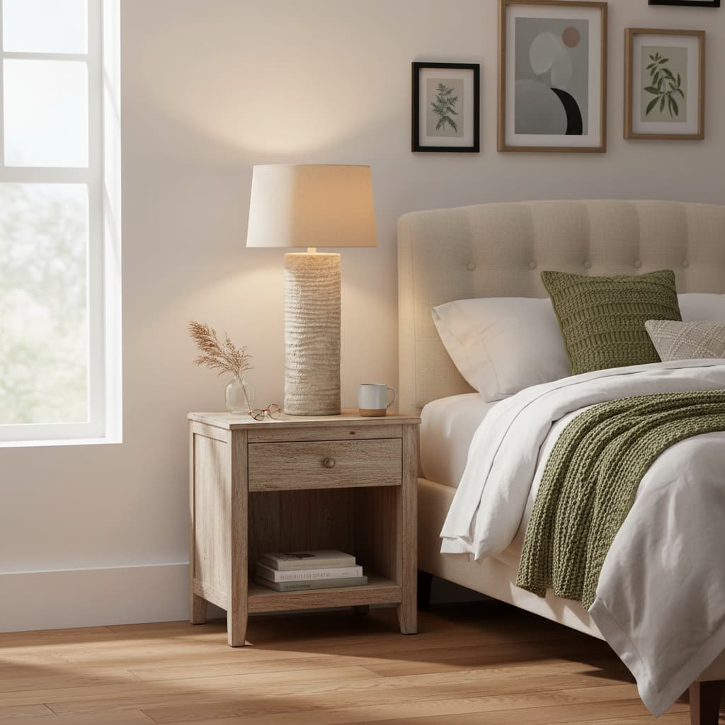 Tall Tuscan Grey Lamp