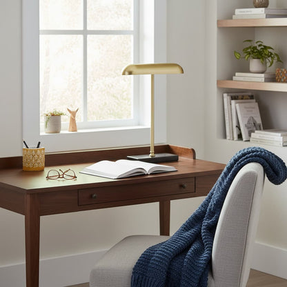 Kepler Brass Finish Desk Lamp