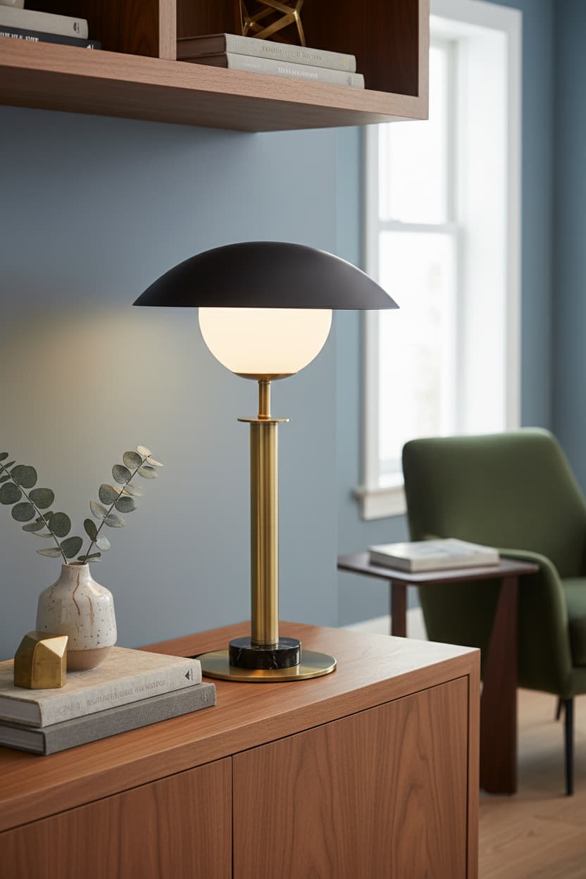 Imperia Gold Finish Metal Table Lamp