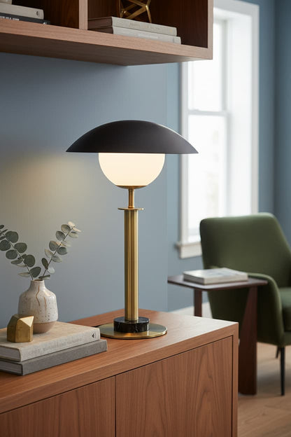 Imperia Gold Finish Metal Table Lamp