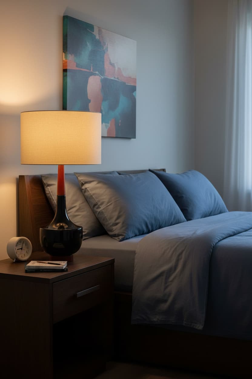 Orion Table Lamp with Wood And Ceramic Base