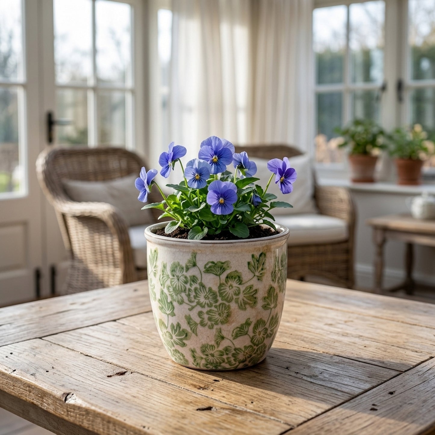 Small Green Clover Planter Pot