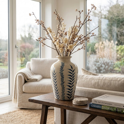 Classic Blue Flora Juniper Vase