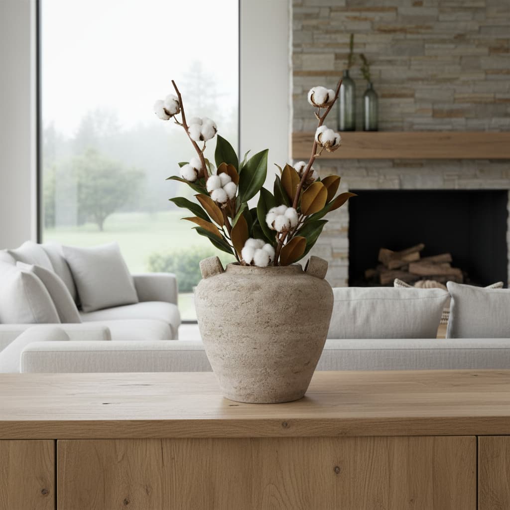 Terra Medium Urn Vase With Handles