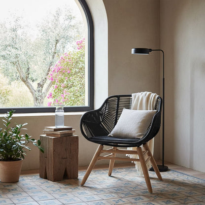 Weave Black Rope Armchair