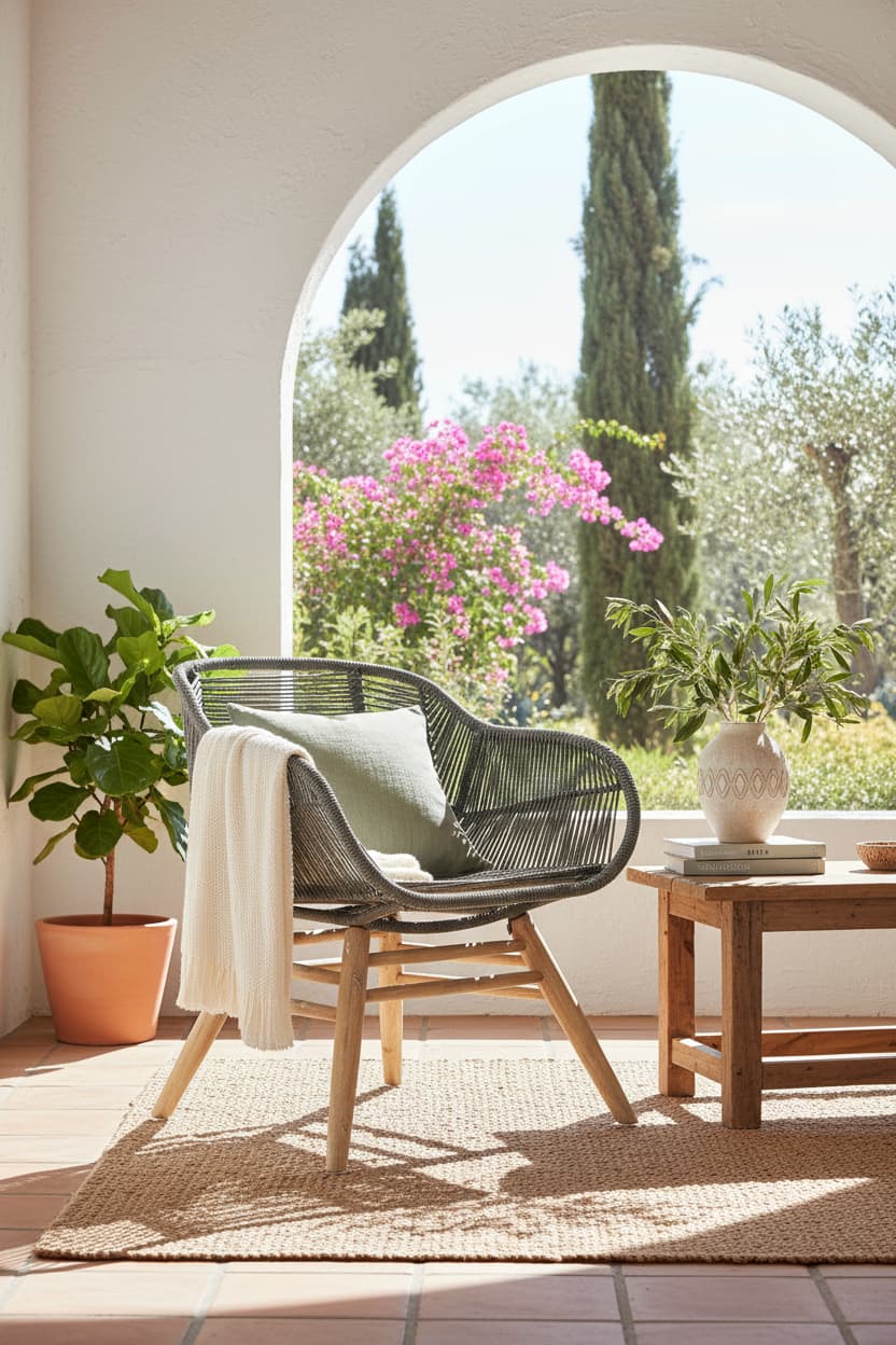 Weave Grey Rope Armchair