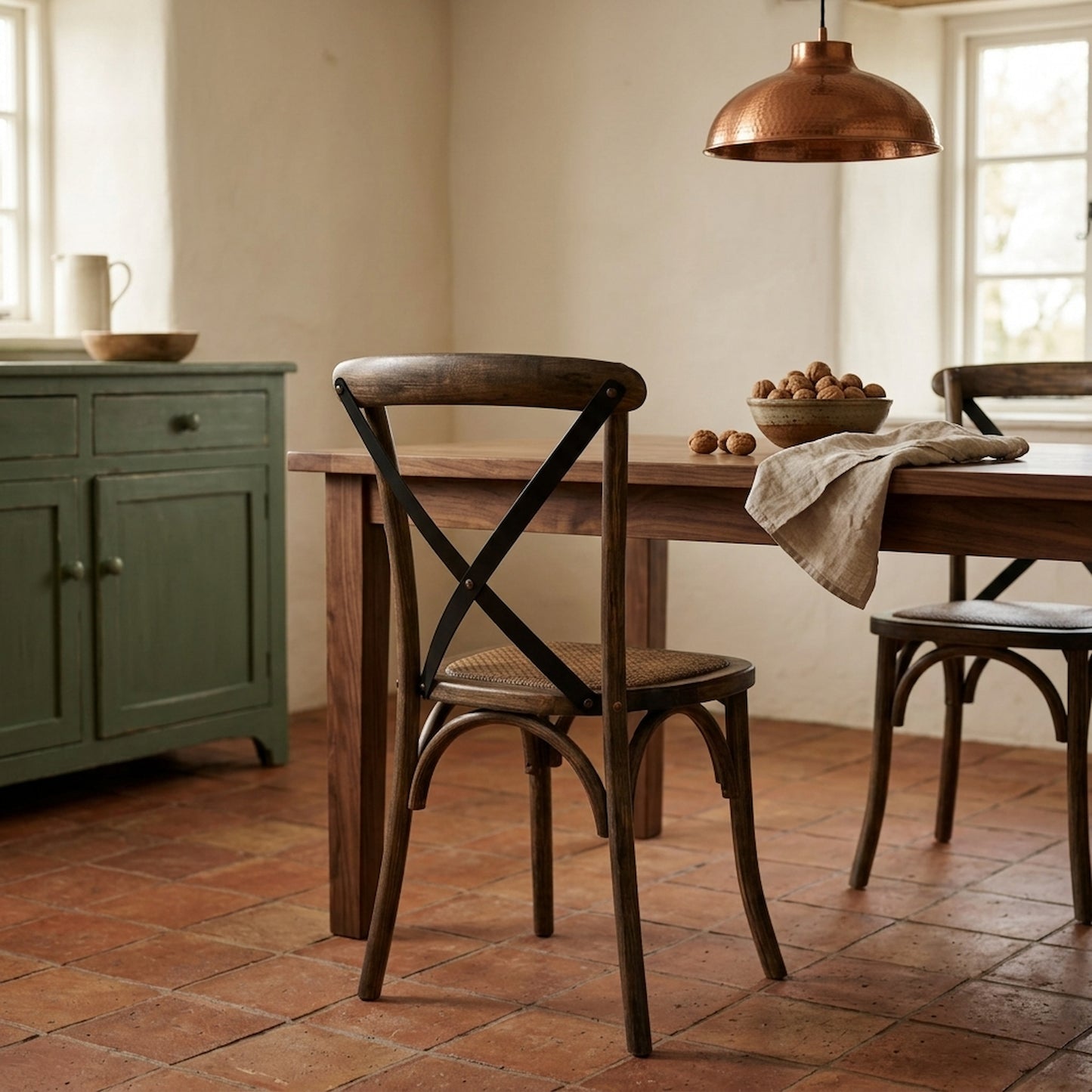 Cross Back Dining Chair