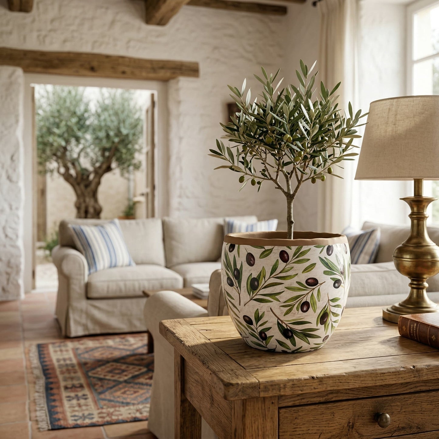 Verdal Olive Large Planter