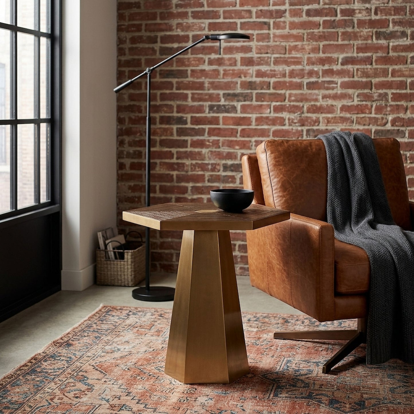 Colossus Large Hexagon End Table