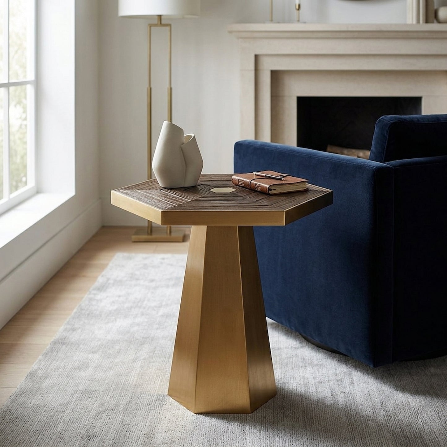 Colossus Small Hexagon End Table