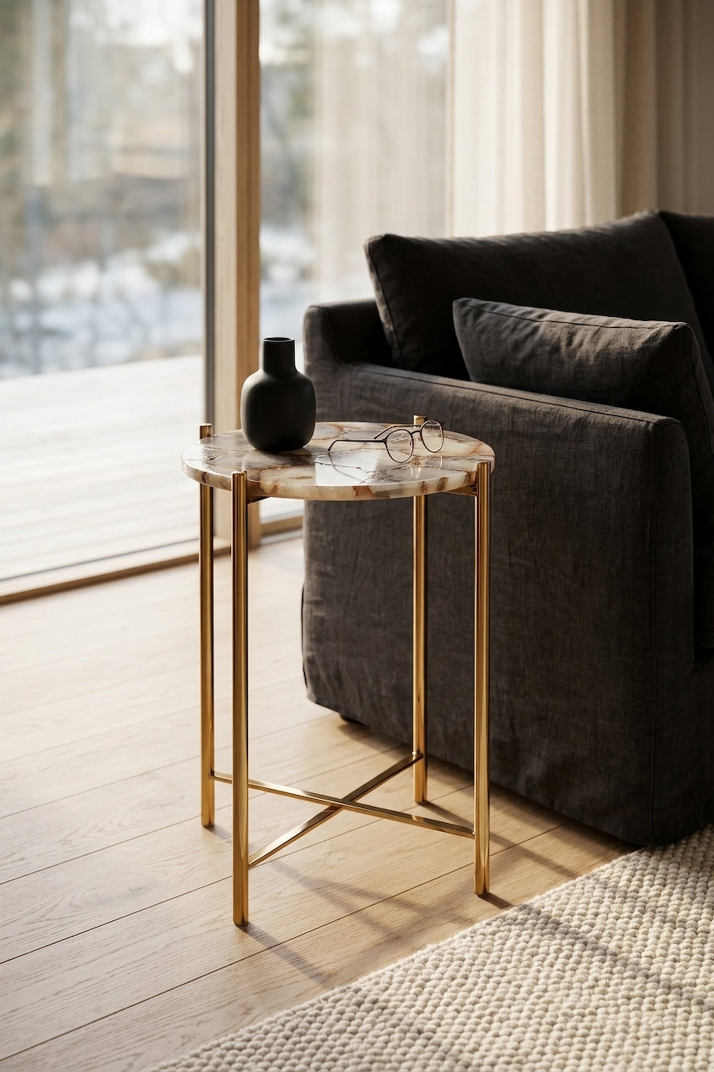 Agate Natural Agate Side Table