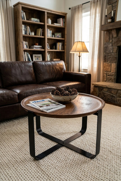 Knight Mango Wood Round Table