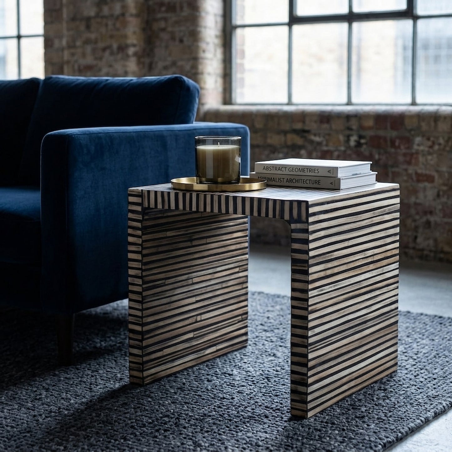Grove Bamboo Inlay Side Table