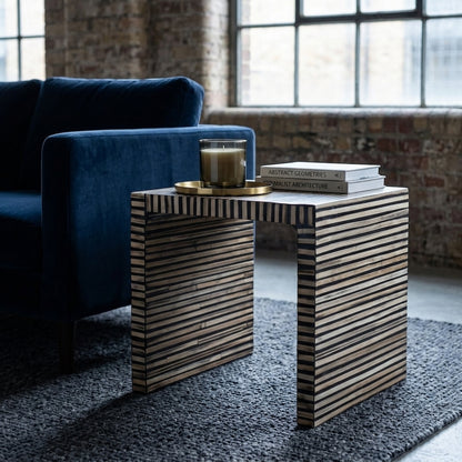 Grove Bamboo Inlay Side Table