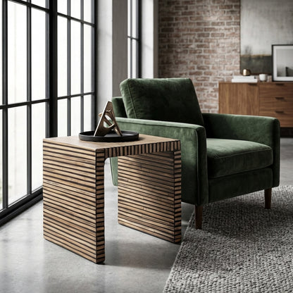 Grove Bamboo Inlay Side Table