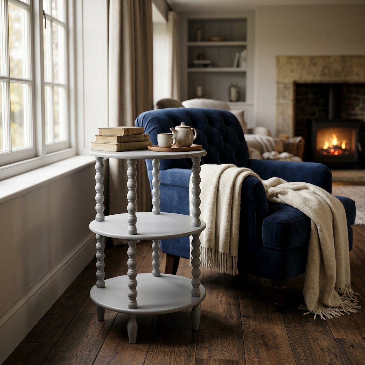 The Camden Collection Tall Round Side Table