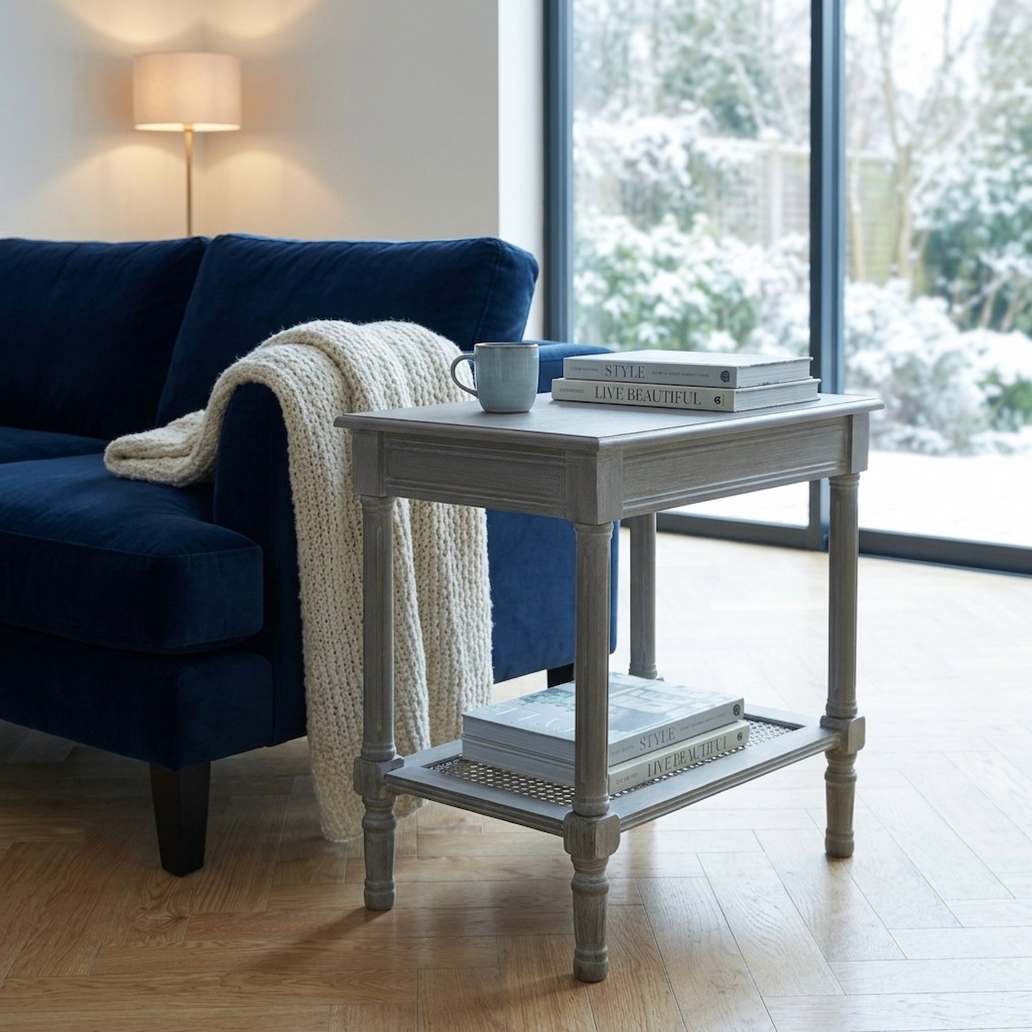 The Serene Rattan Collection Side Table