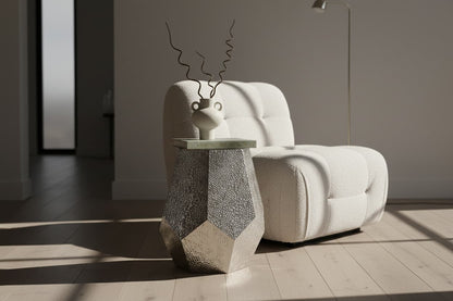 Spring Drum Style Geometric Table