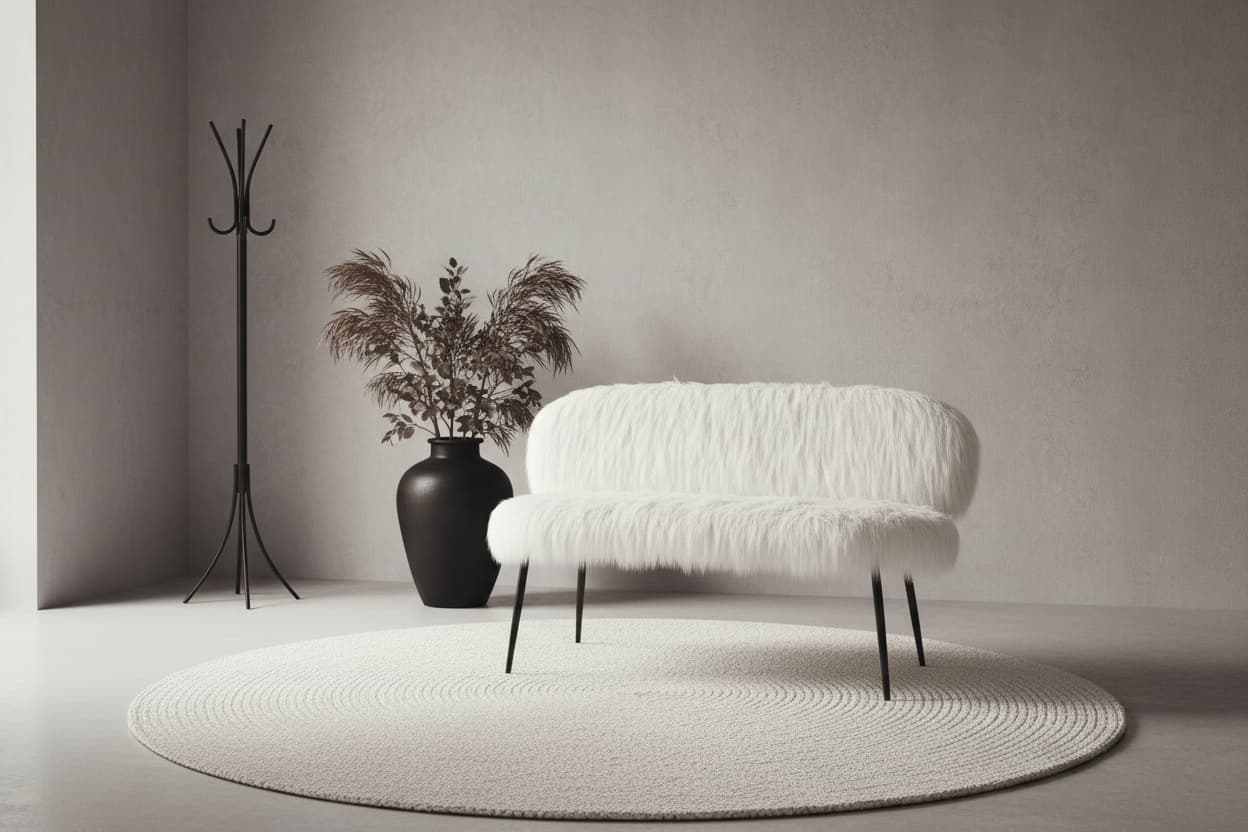 Ochre Sofa With Black Legs