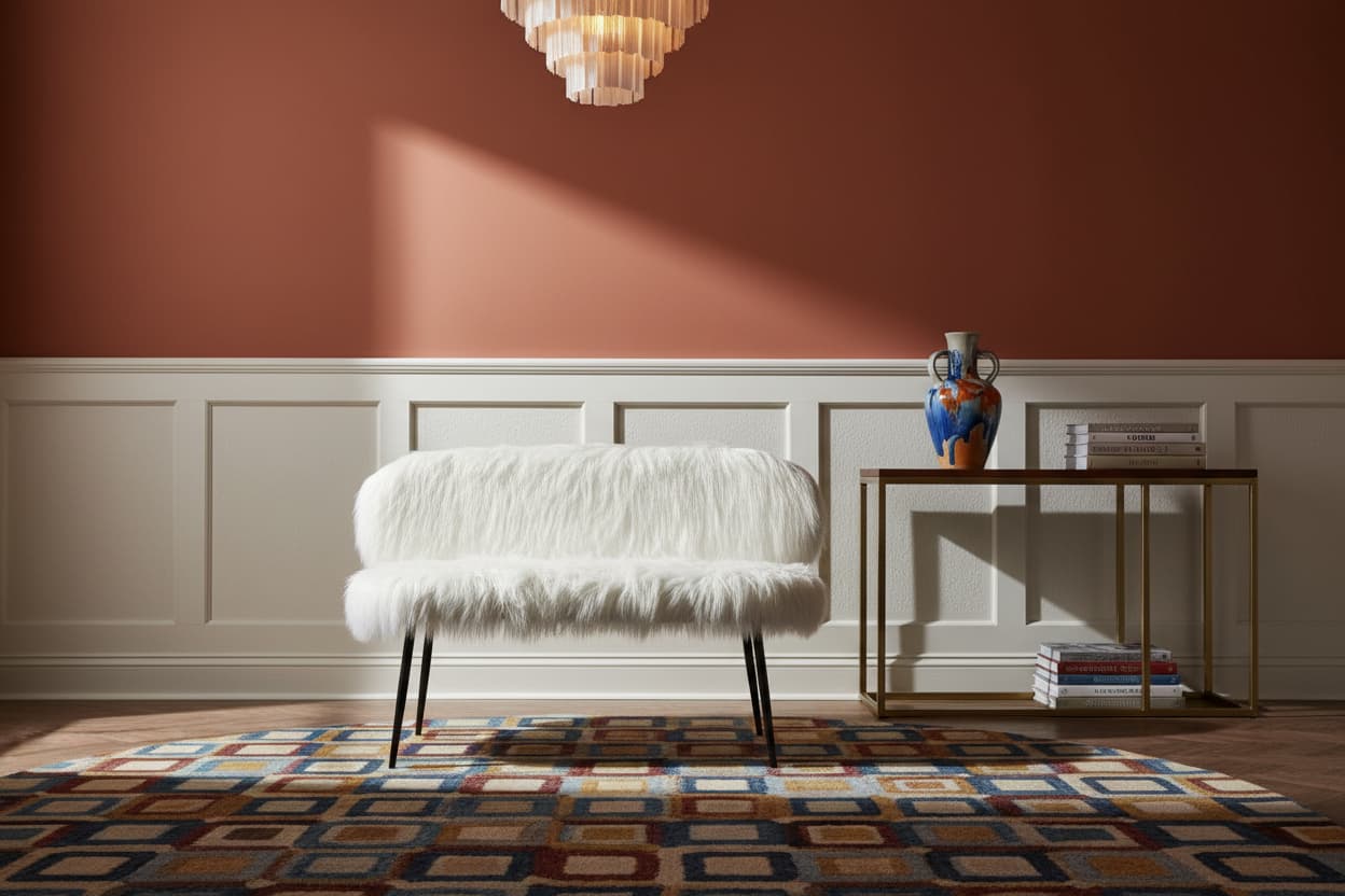 Ochre Sofa With Black Legs