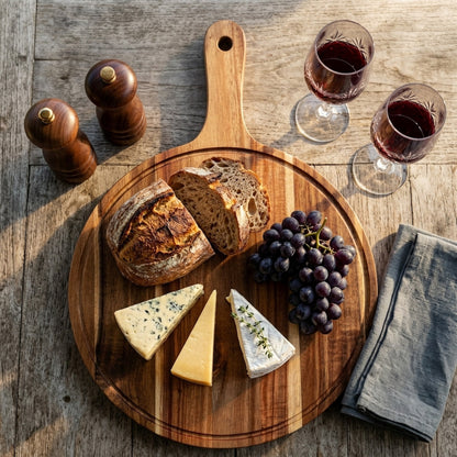Round Acacia Serving Board