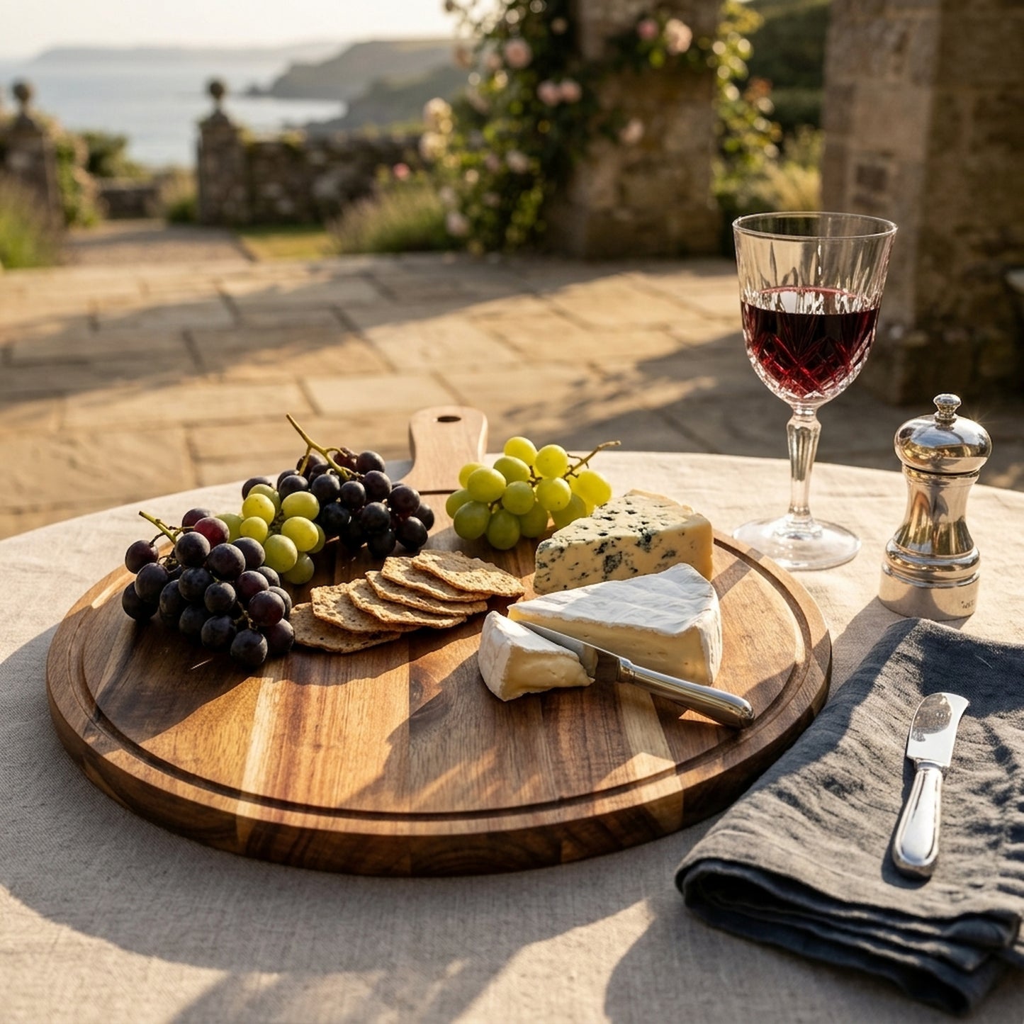 Round Acacia Serving Board