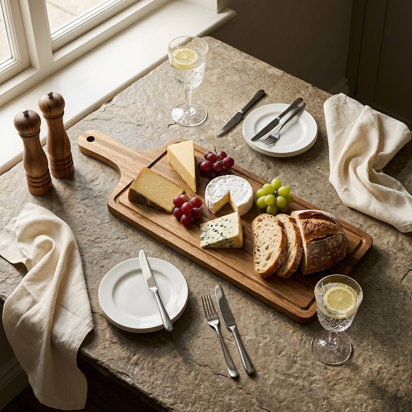 Large Rectangular Acacia Serving Board