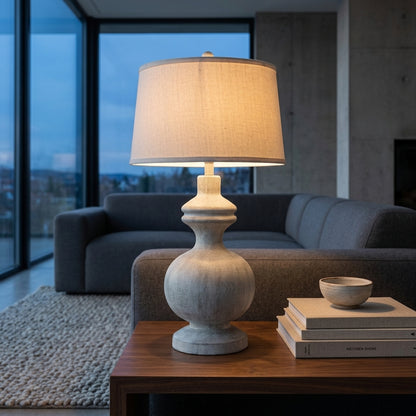 Amorie Table Lamp With Linen Shade