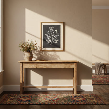 Flora & Fauna Collection Grove On Linen In Beaded Frame