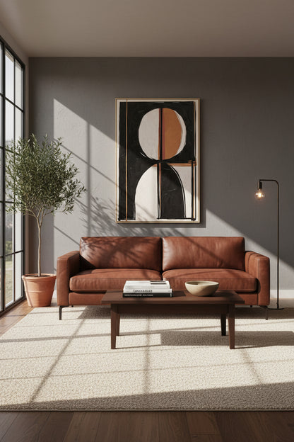 Modernist Abstract Geometric Design Wall Art