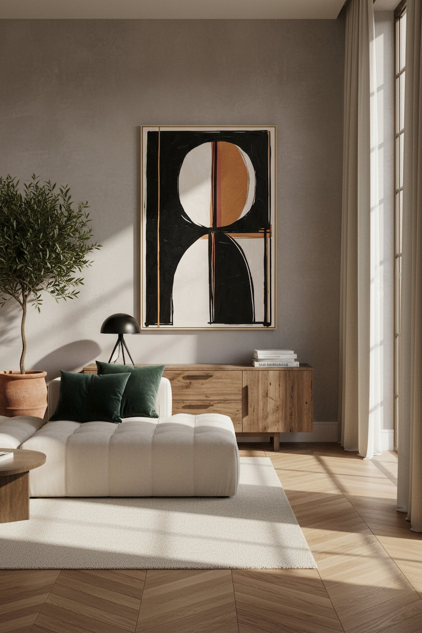 Modernist Abstract Geometric Design Wall Art