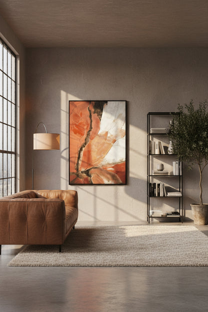 Modernist Multi Colour Abstract Textured Wall Art