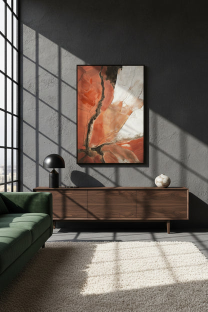 Modernist Multi Colour Abstract Textured Wall Art
