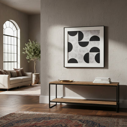 Foundation Black And White Wall Art