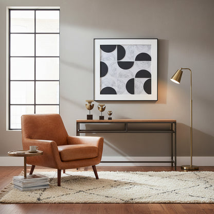 Foundation Black And White Wall Art