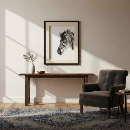 Milan Zebra Sculpture Wall Art